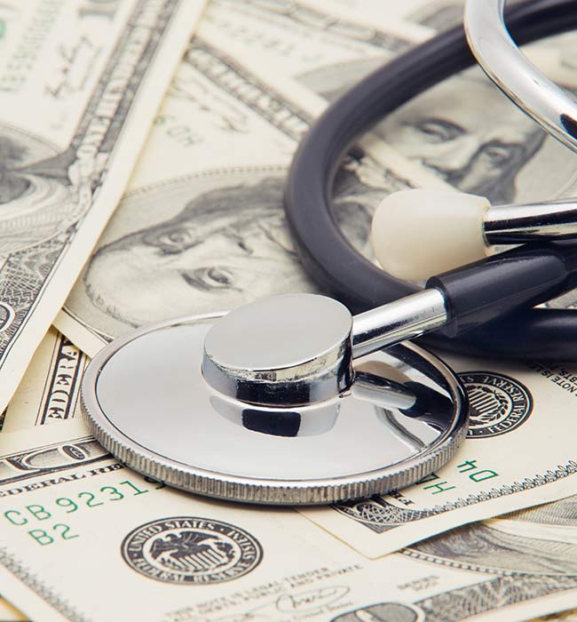 APP compensation - stethoscope and money